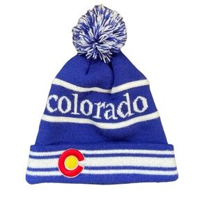 Colorado Logo Knit Hat with Pom - One Size